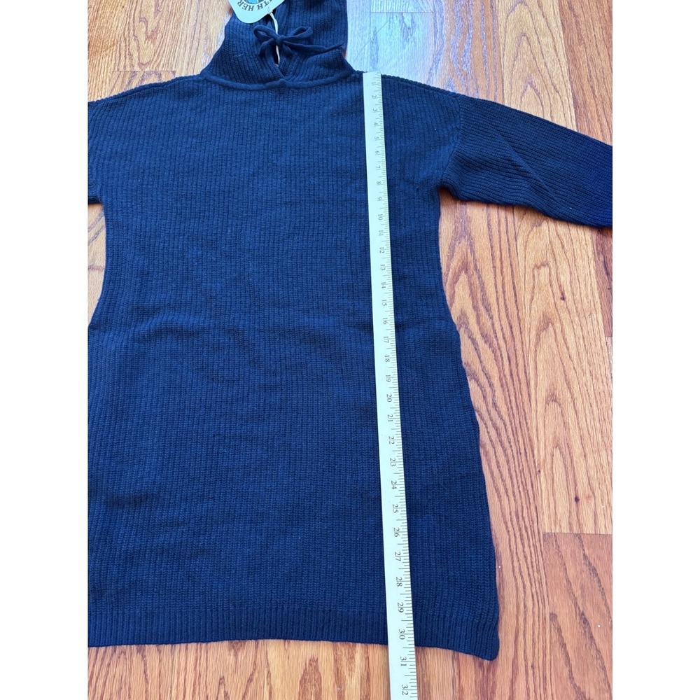 Toad & Co Whidbey Hooded Sweater Dress Navy Blue Wool T1781205 Womens M NWT - Picture 10 of 10